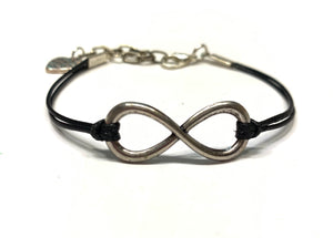 Infinity Wax Cord Bracelet