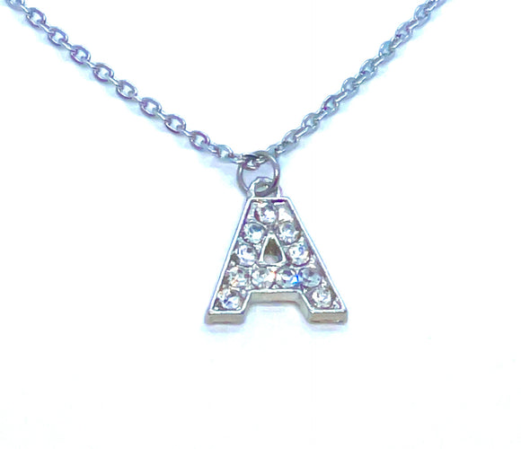 Crystal Letter Necklace